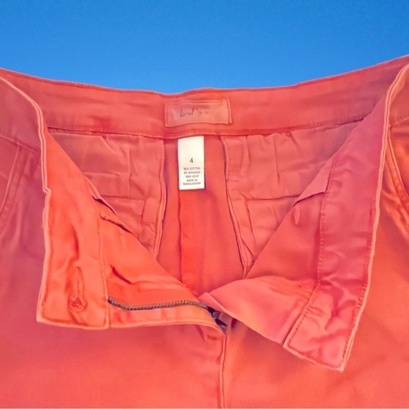 LAND & Sea Salmon Color Casual Stretch Khaki Shorts Size 6 - Picture 3 of 3